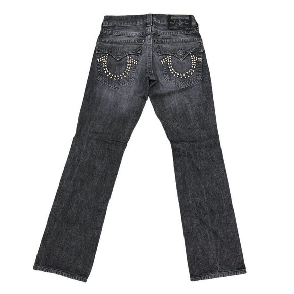 TRUE Religion Jeans Size 28 RICKY Gray Gemstone - Picture 3 of 7